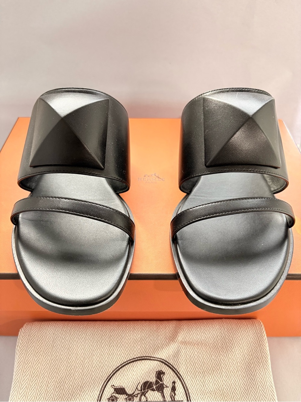 Hermès Caia Slides
Black 37 Preowned - Picture 2 of 11